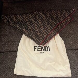 Fendi silk scarf with bag
